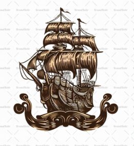 Antikes Piratenschiff